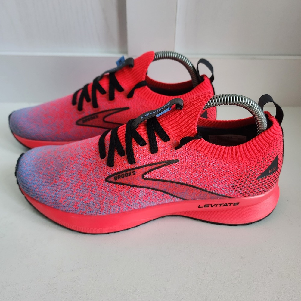 Brooks Levitate StealthFit 5 Womens 8.5 Running Shoes Pink Blue 1203591B648